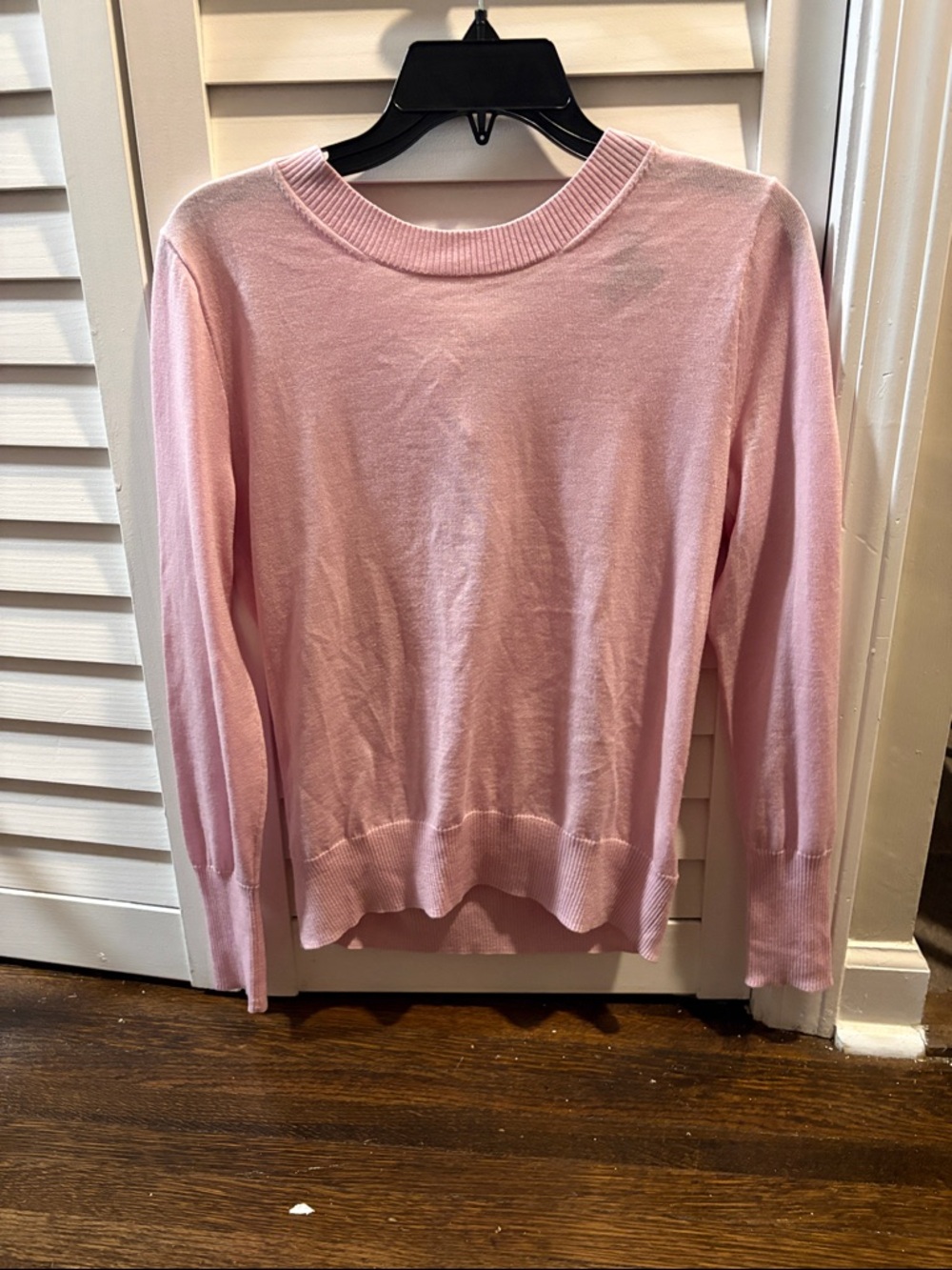 J. Crew Light Pink Backless Tie Women's Sweater